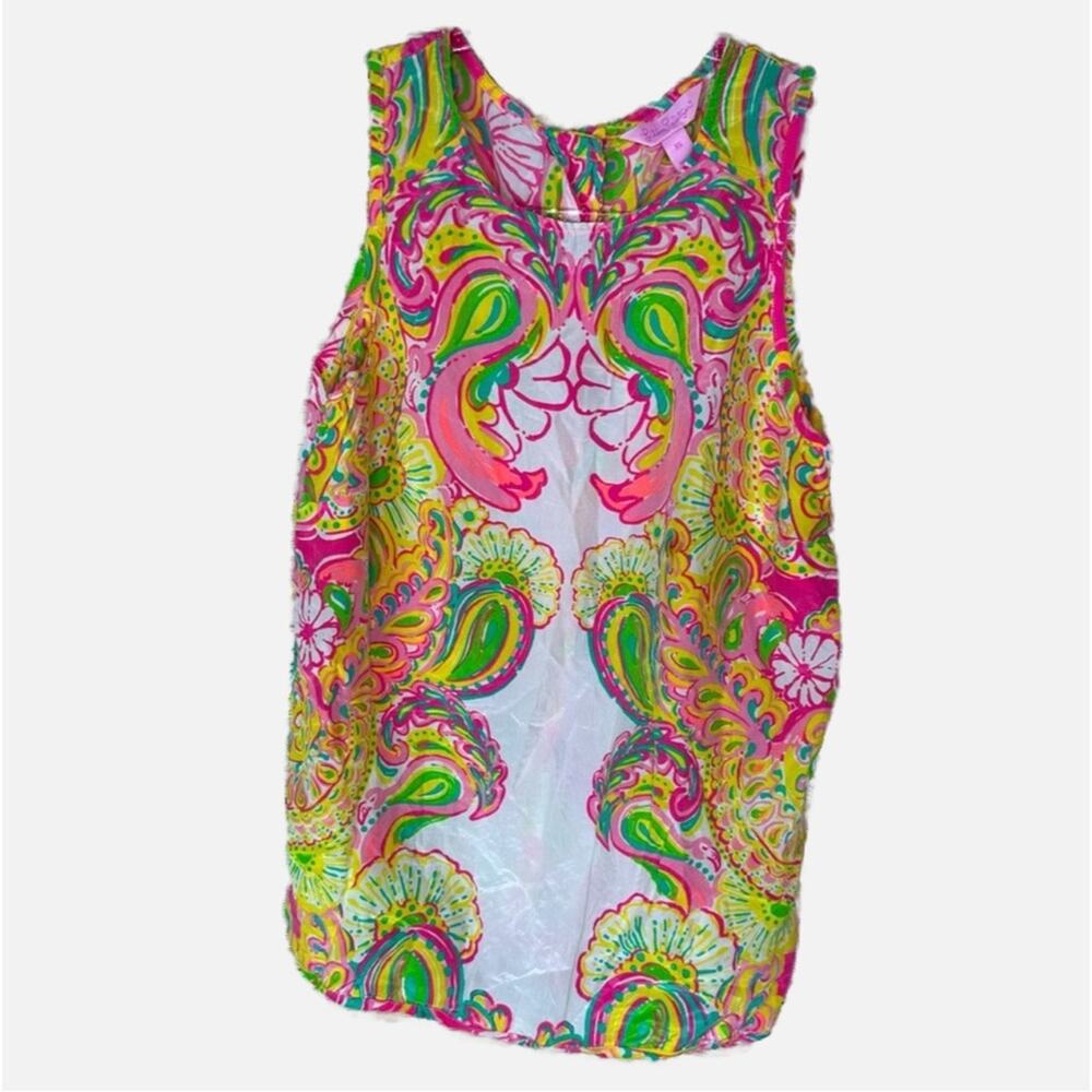 Lilly Pulitzer 100% Silk Tank Top